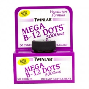 Twinlab B-12 Mega Dots 5000 Mcg (30таб)