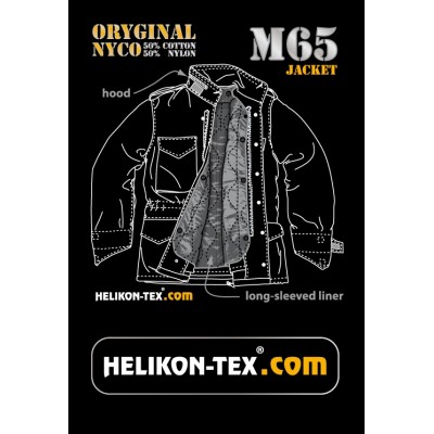 Куртка M65 Helikon, woodland